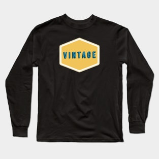 Vintage Badge | Vintage Designs Long Sleeve T-Shirt